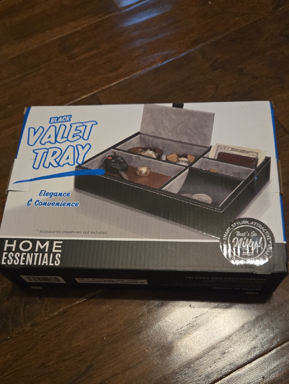Black Valet Tray